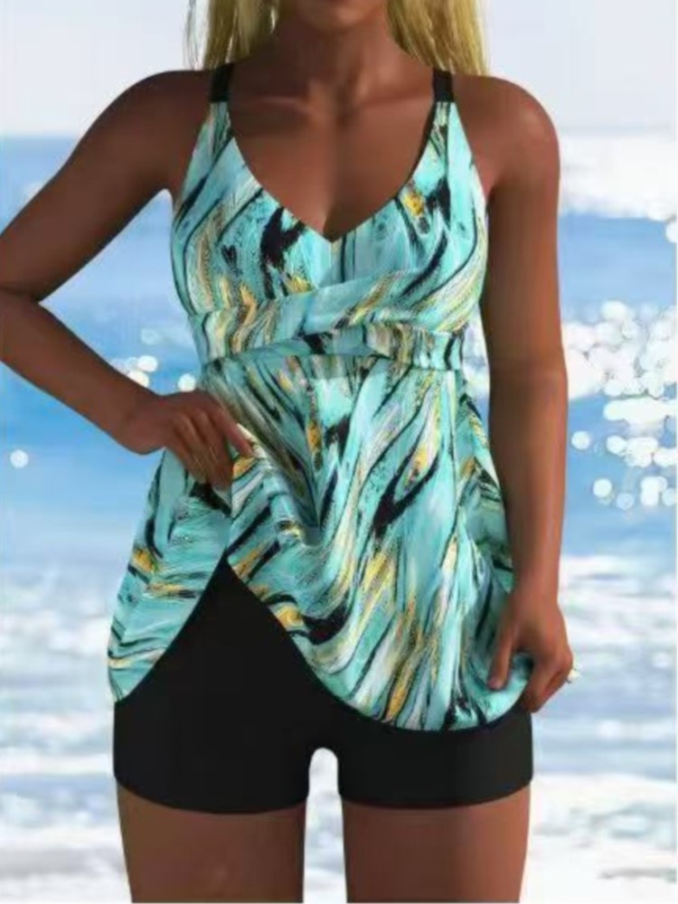 Bath - New High Waist Swimwears Tankini Set