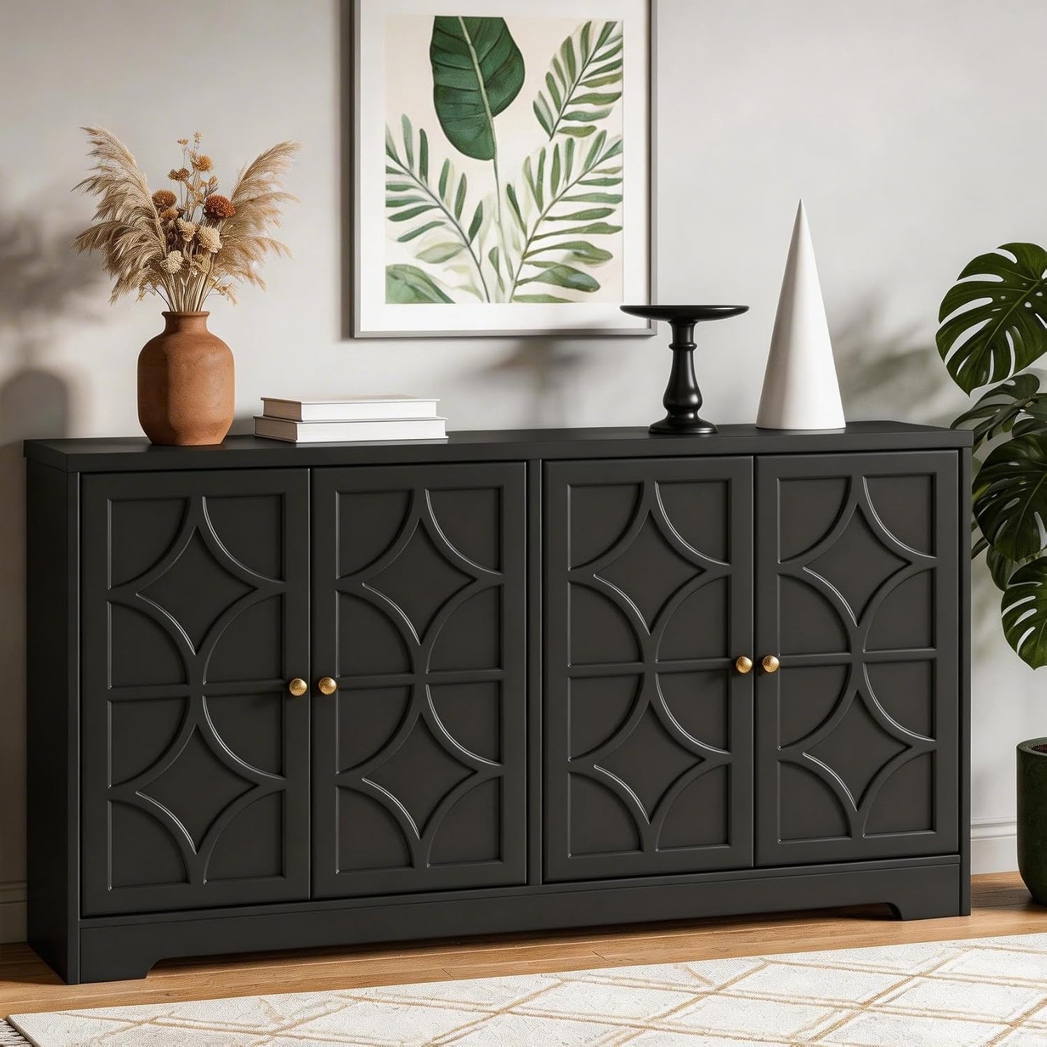 Storage & Organization - Sideboard Buffet Cabinet with Storage, 56
