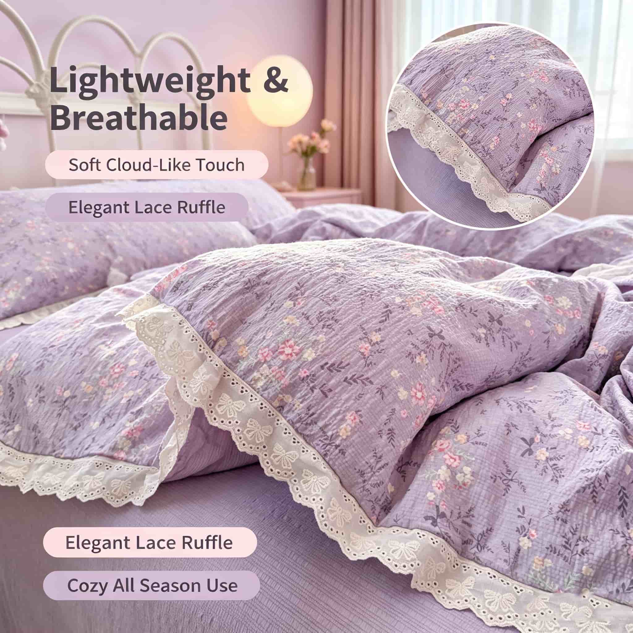 Aesthetic Cottagecore Bedding  - Aesthetic Floral Duvet Cover 评论和价格