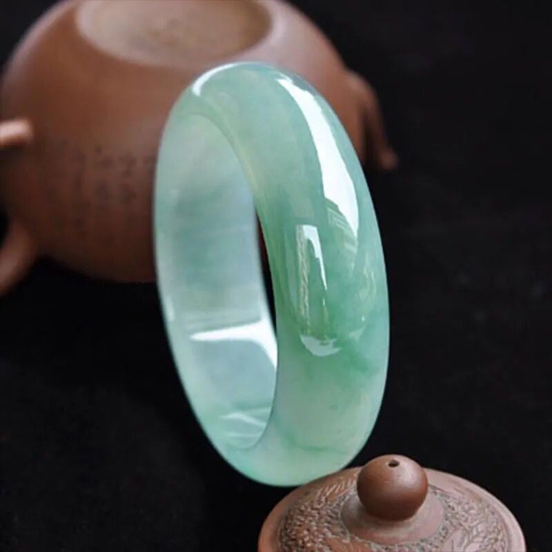 Myanmar natural jade bracelet, - Lighting 评论和价格