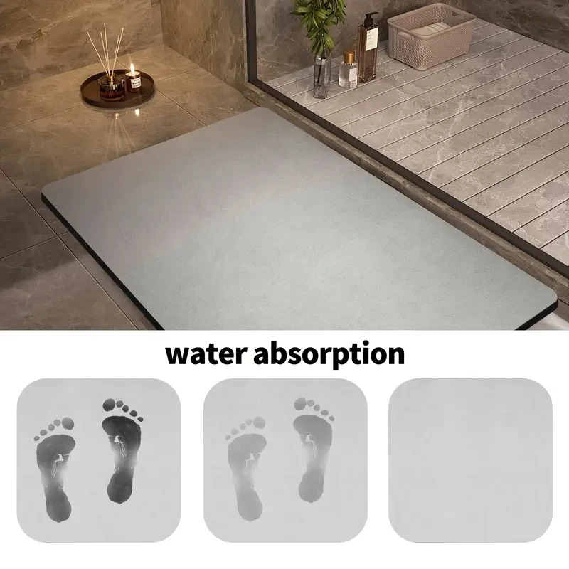 VIKAMA Diatomite Bath Mat Soli - Quick Dry Diatomite Bath Mat 评论和价格