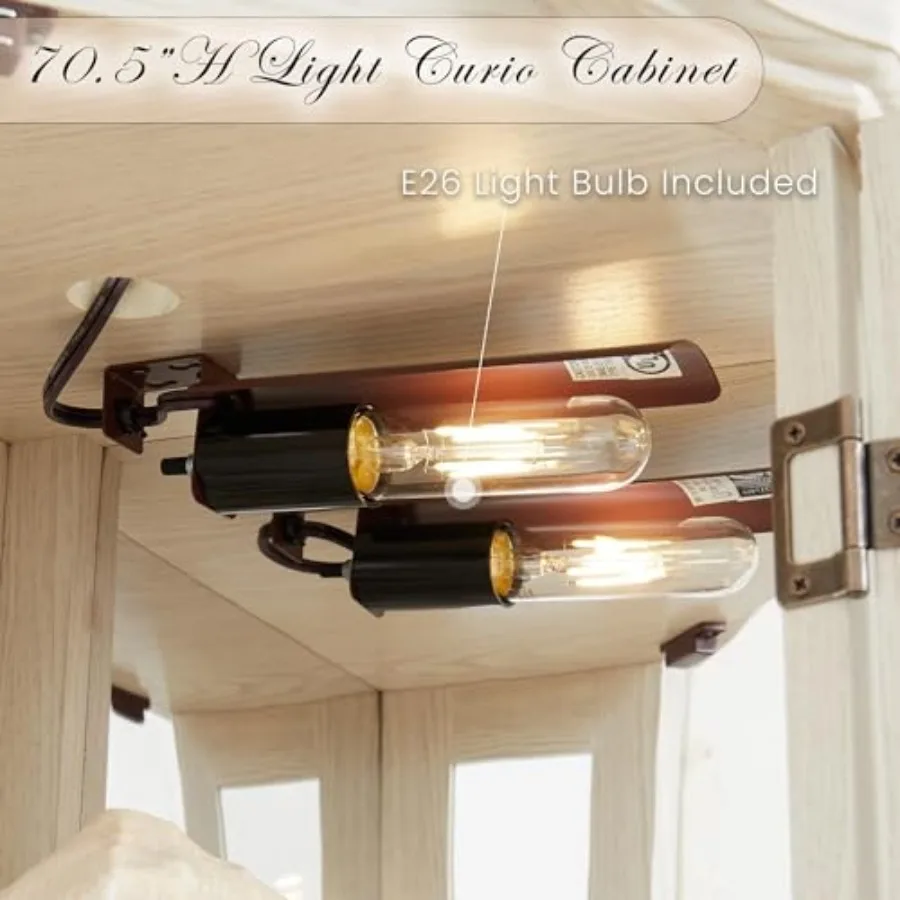 Corner curio cabinet for bar a - Storage & Organization 评论和价格