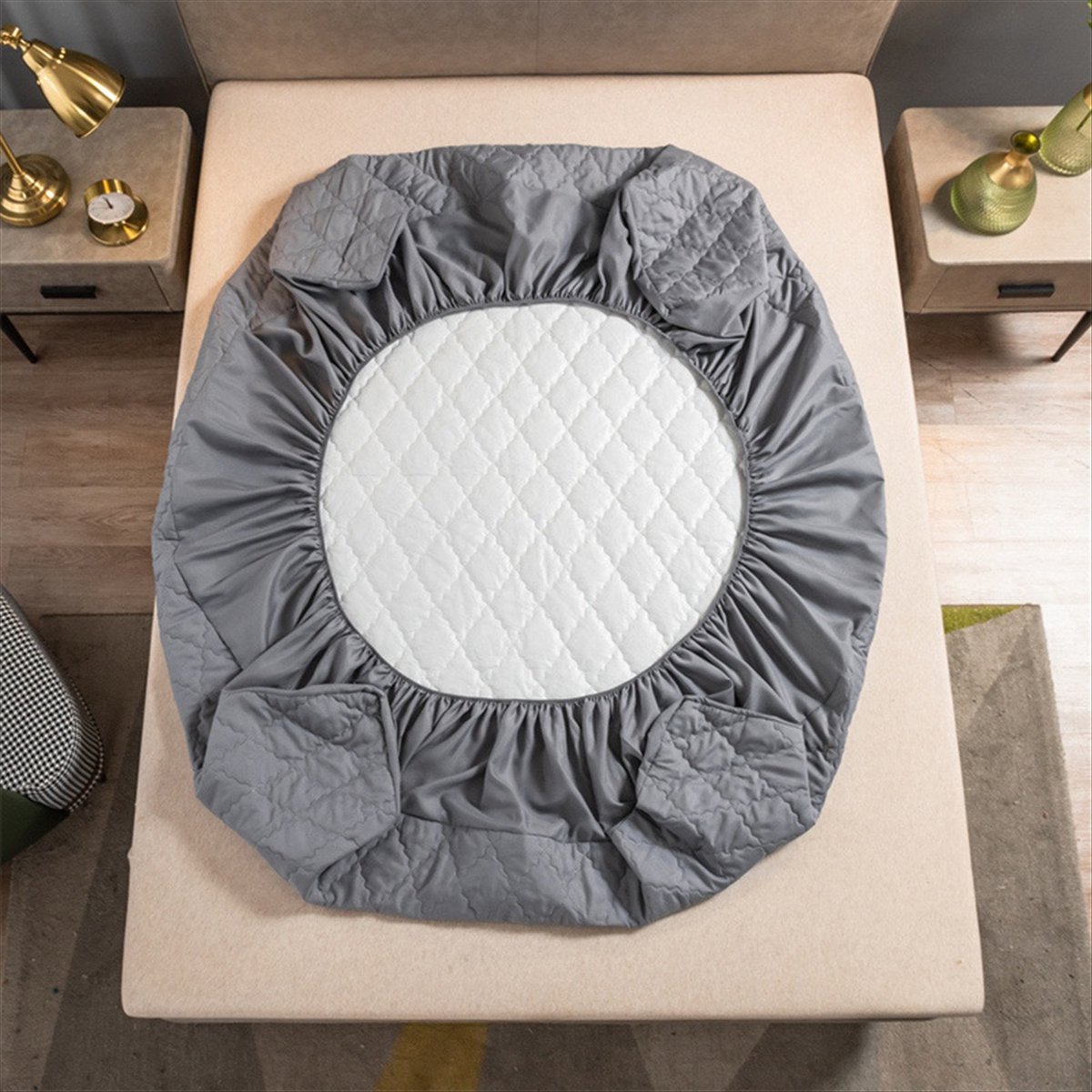 Learned- Waterproof Fitted Bed - Waterproof Mattress Protector Breathable 评论和价格