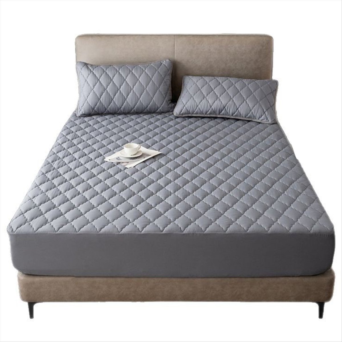 Learned- Waterproof Fitted Bed - Waterproof Mattress Protector Breathable 评论和价格