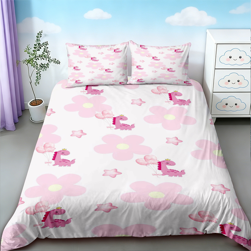 Duvet Cover Cute Dinosaur King - Bedding 评论和价格