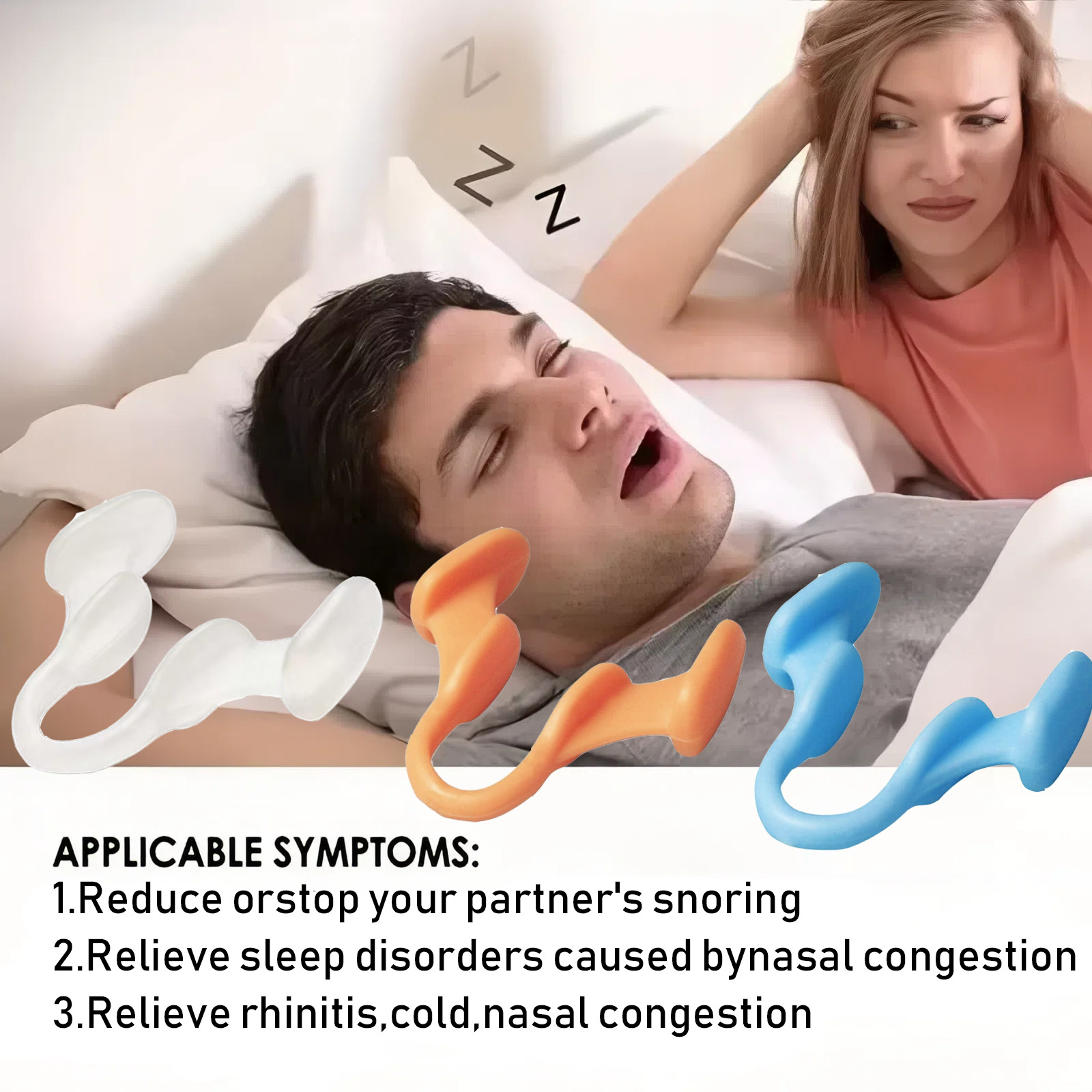 10PCS Silicone Anti Snore Nasa - Anti Snore Contour Pillow 评论和价格