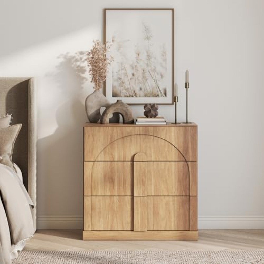 Sideboard Cabinet with 3 Drawe - Kitchen 评论和价格