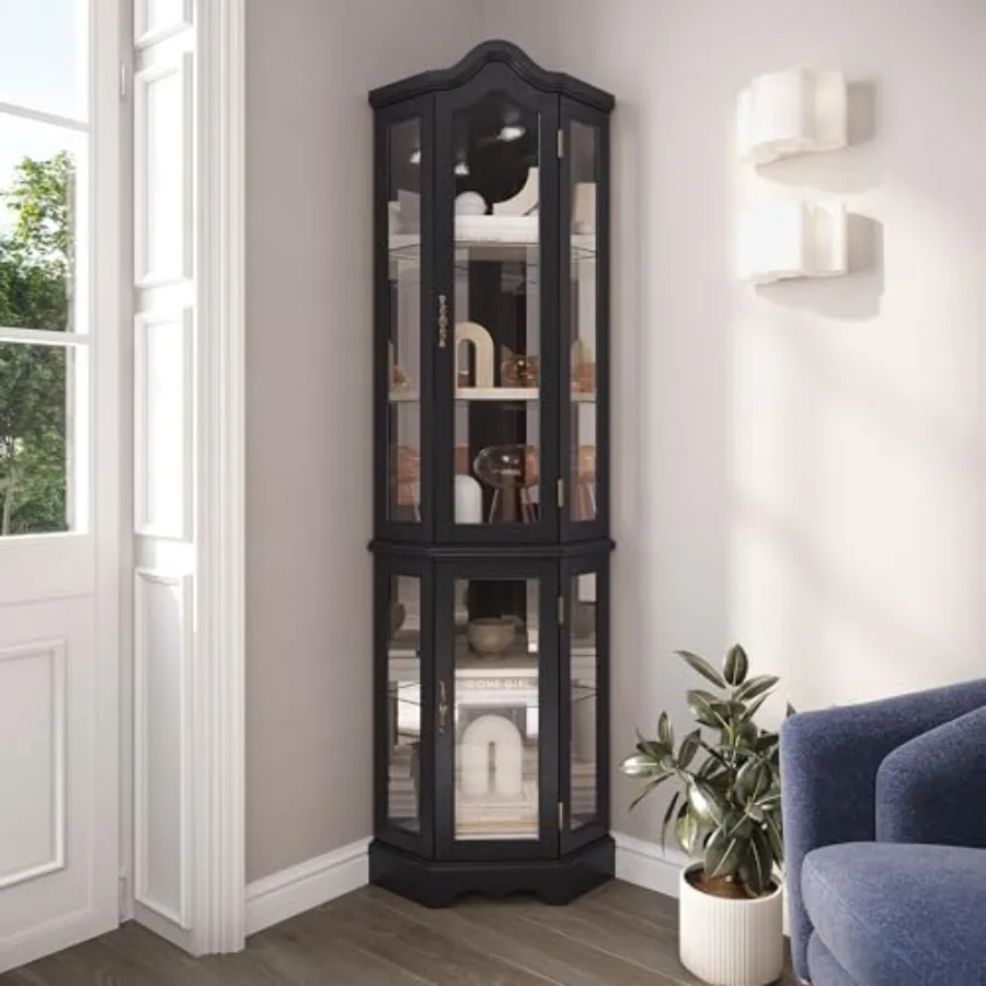 Lighted 3-side glass display c - Kitchen 评论和价格