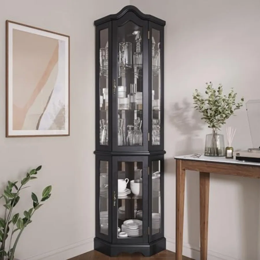 Lighted 3-side glass display c - Kitchen 评论和价格