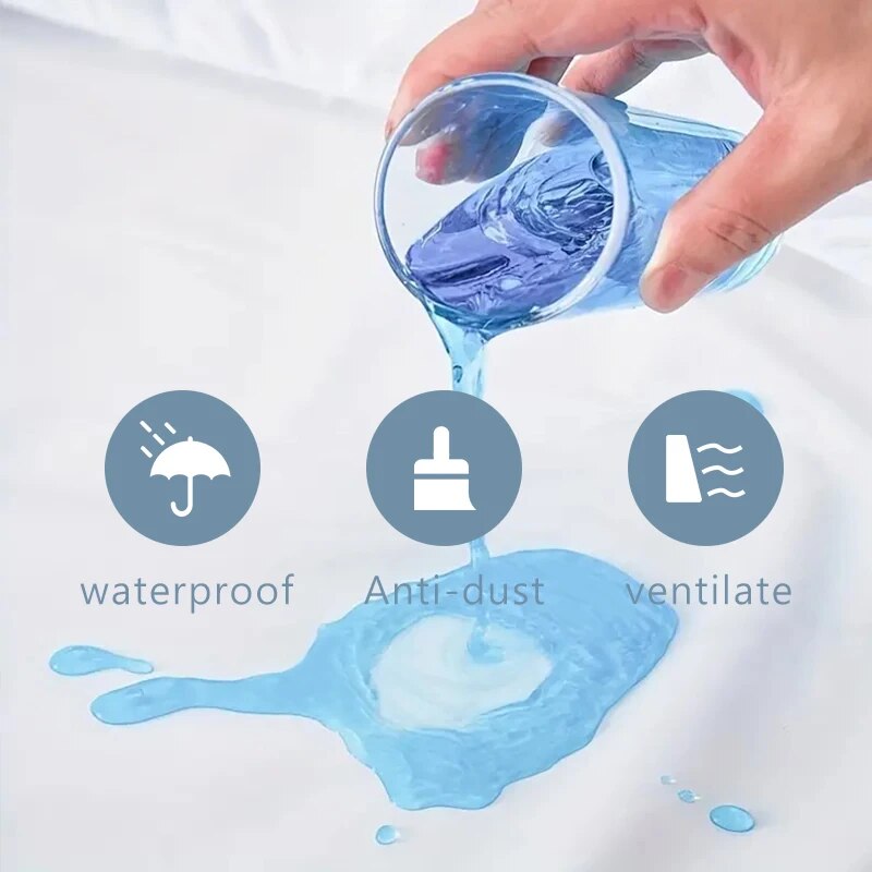 Waterproof Mattress Protector, - Waterproof Mattress Protector Breathable 评论和价格