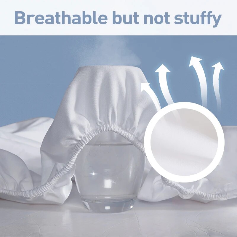 Waterproof Mattress Protector, - Waterproof Mattress Protector Breathable 评论和价格
