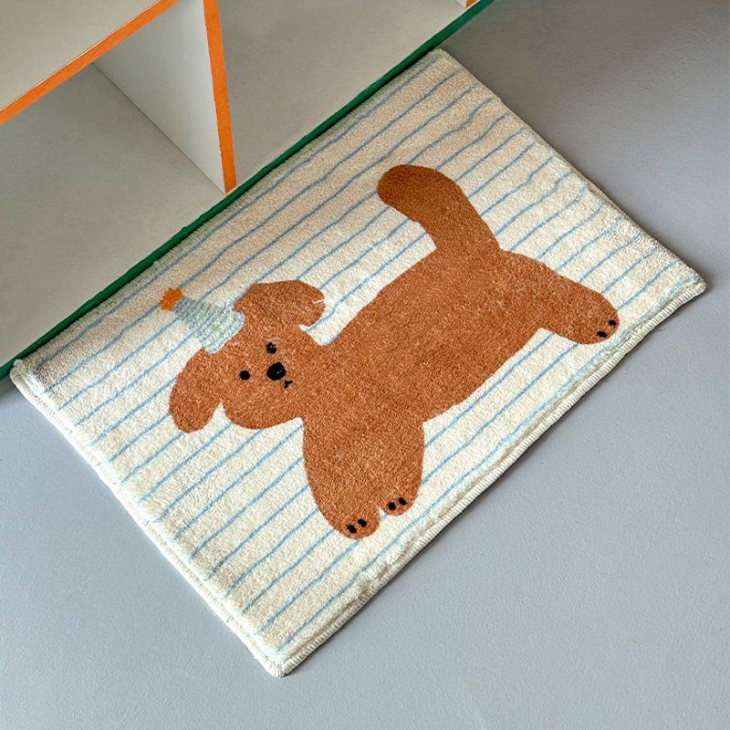 VIKAMA Dachshund Print Bath Ma - Quick Dry Diatomite Bath Mat 评论和价格
