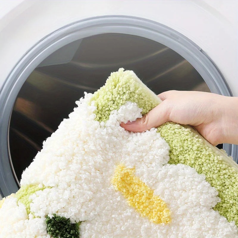 VIKAMA Non-Slip Floral Bath Ma - Quick Dry Diatomite Bath Mat 评论和价格