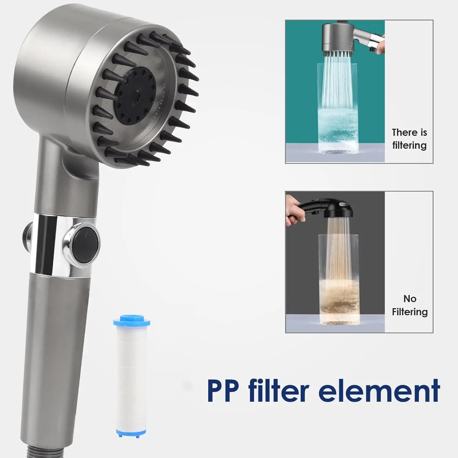 High Pressure Filtered Handhel - High Pressure Shower Head Handheld 评论和价格